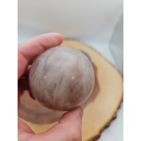 Fire Quartz Crystal Sphere 55-60mm W/stand 1 Each - Picture 5 of 13